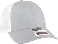 OTTO 83 1312 Comfy Fit 6 Panel Low Profile Mesh Back Trucker Cap HeatherGray HeatherGray White Gray White / One Size