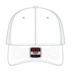 OTTO 83-2 ’OTTO Comfy Fit’ 6 Panel Low Profile Mesh Back Trucker Cap - White - White / 7 3/8’’ - 7 5/8’’