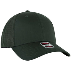 OTTO 83-2 ’OTTO Comfy Fit’ 6 Panel Low Profile Mesh Back Trucker Cap - Dk. Green - Dk. Green / 7 3/8’’ - 7 5/8’’