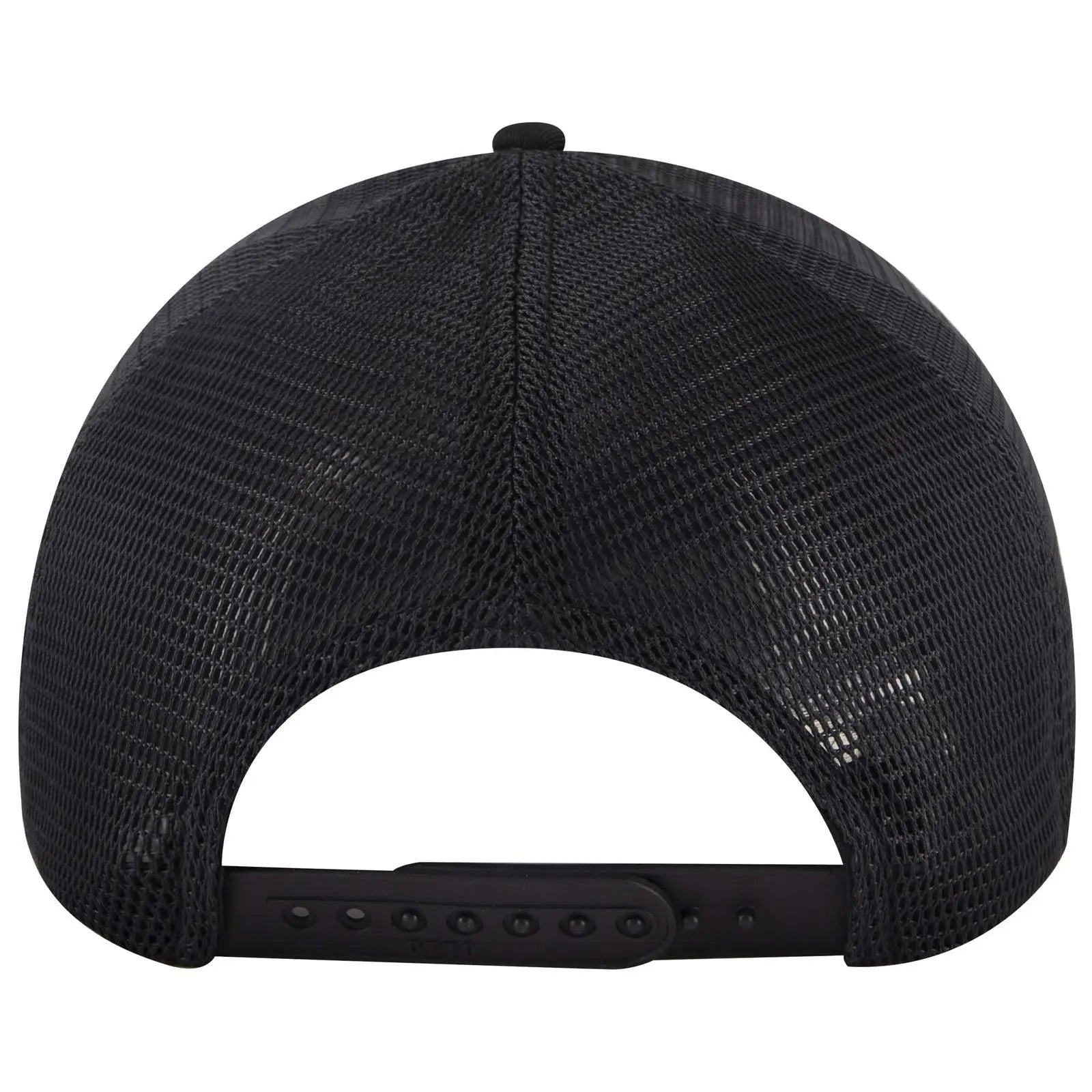 OTTO 83-2 ’OTTO Comfy Fit’ 6 Panel Low Profile Mesh Back Trucker Cap - Black - Black / 7 3/8’’ - 7 5/8’’