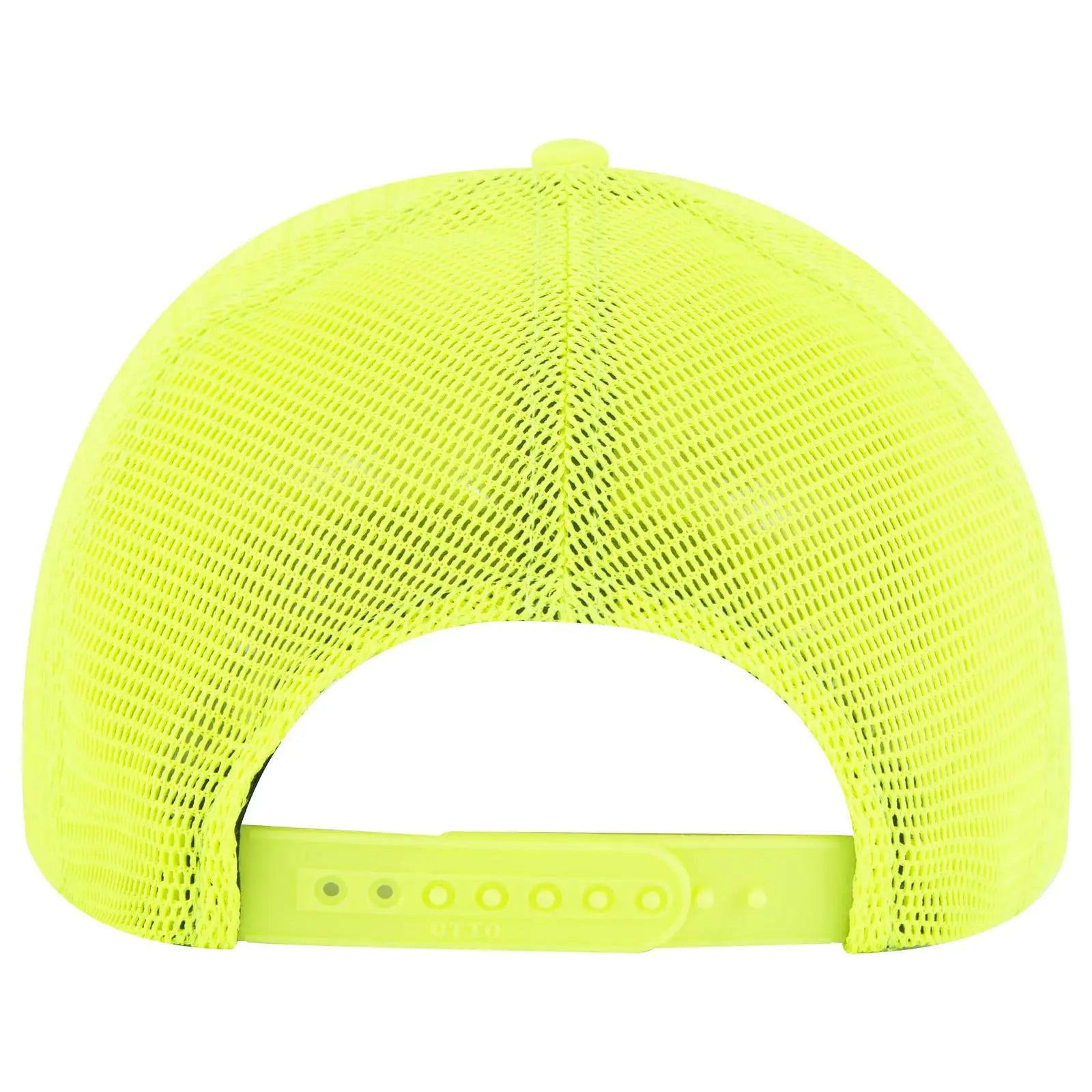 OTTO 83-2 ’OTTO Comfy Fit’ 6 Panel Low Profile Mesh Back Trucker Cap - N. Yellow - N. Yellow / 7 3/8’’ - 7 5/8’’