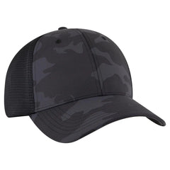 OTTO 83-2 ’OTTO Comfy Fit’ 6 Panel Low Profile Mesh Back Trucker Cap - Ch. Gry/Blk/Blk - Ch. Gry/Blk/Blk / 7 3/8’’ - 7