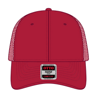 OTTO 83-2 ’OTTO Comfy Fit’ 6 Panel Low Profile Mesh Back Trucker Cap - Red - Red / 7 3/8’’ - 7 5/8’’