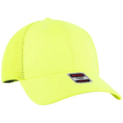 OTTO 83-2 ’OTTO Comfy Fit’ 6 Panel Low Profile Mesh Back Trucker Cap - N. Yellow - N. Yellow / 7 3/8’’ - 7 5/8’’