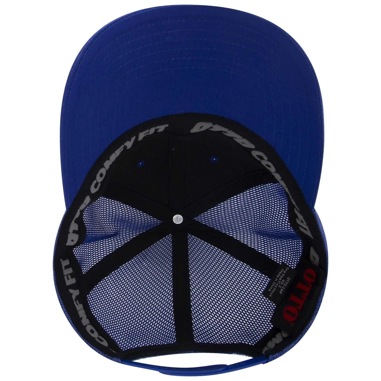 OTTO 83-2 ’OTTO Comfy Fit’ 6 Panel Low Profile Mesh Back Trucker Cap - Royal - Royal / 7 3/8’’ - 7 5/8’’
