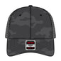 OTTO 83-2 ’OTTO Comfy Fit’ 6 Panel Low Profile Mesh Back Trucker Cap - Ch. Gry/Blk/Blk - Ch. Gry/Blk/Blk / 7 3/8’’ - 7