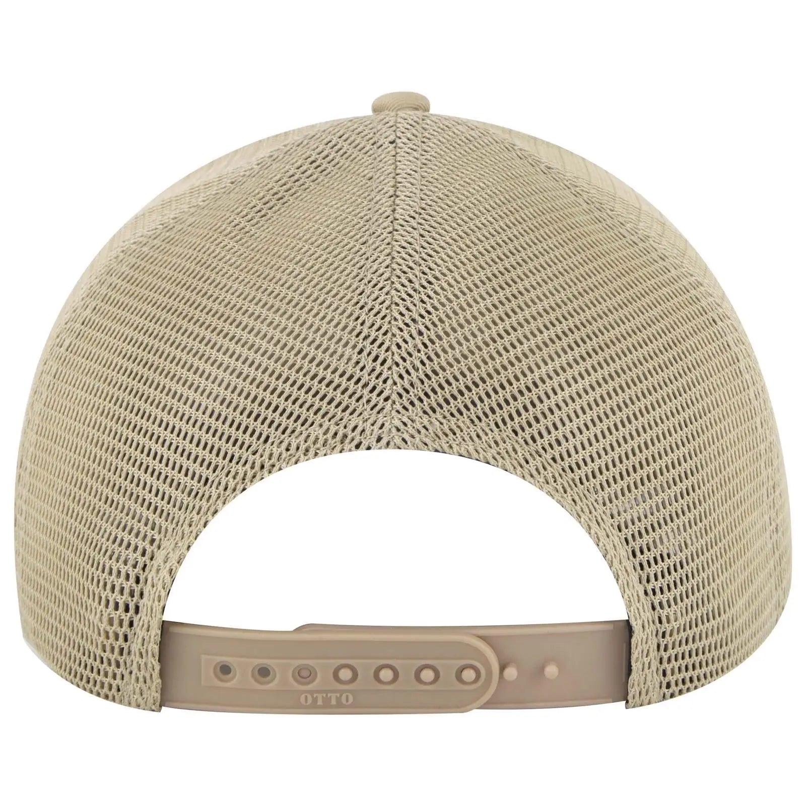 OTTO 83-2 ’OTTO Comfy Fit’ 6 Panel Low Profile Mesh Back Trucker Cap - Khaki - Khaki / 7 3/8’’ - 7 5/8’’