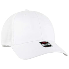 OTTO 83-2 ’OTTO Comfy Fit’ 6 Panel Low Profile Mesh Back Trucker Cap - White - White / 7 3/8’’ - 7 5/8’’