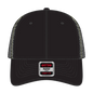 OTTO 83-2 ’OTTO Comfy Fit’ 6 Panel Low Profile Mesh Back Trucker Cap - Blk/Blk/N.Ylw - Blk/Blk/N.Ylw / 7 3/8’’ - 7 5/8’’