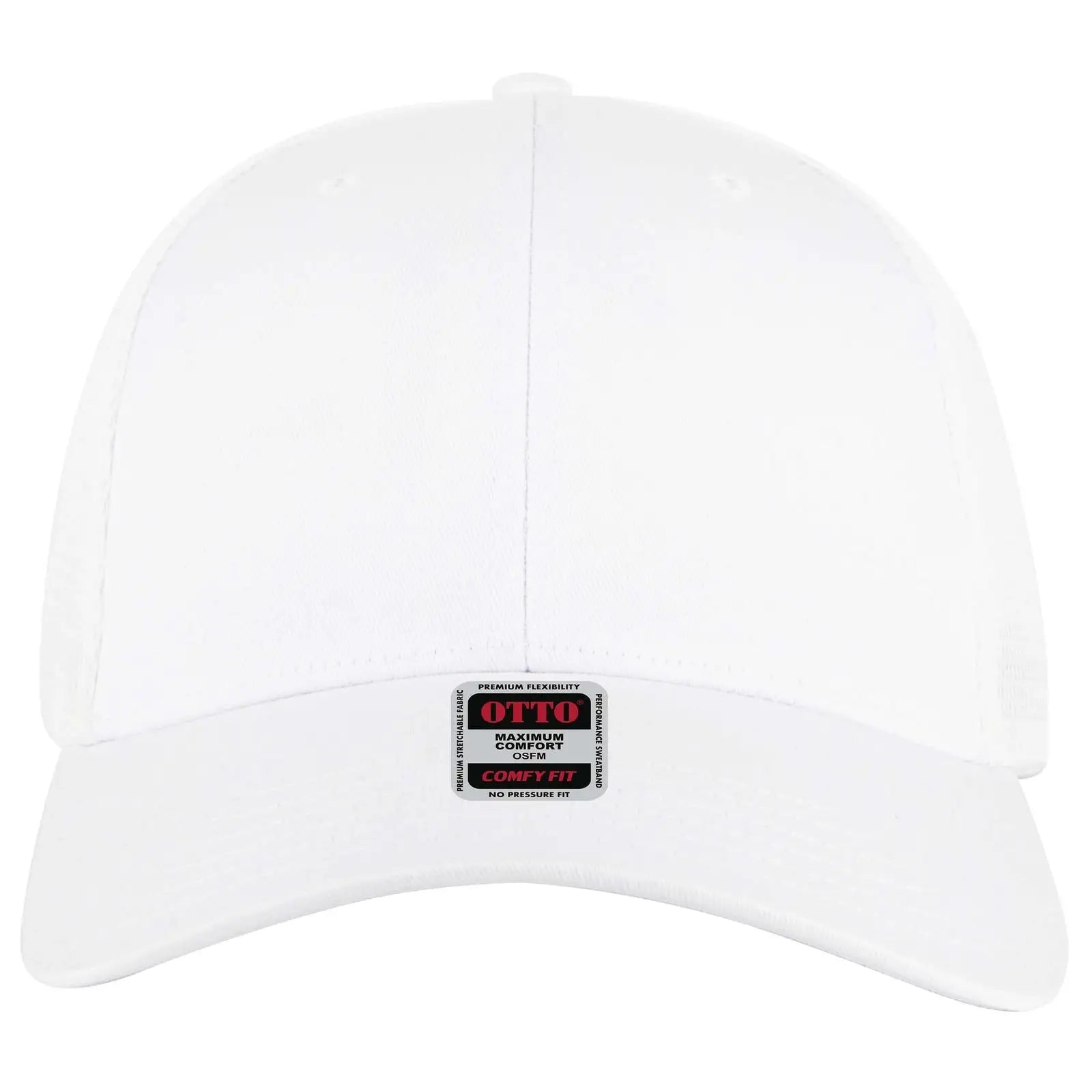 OTTO 83-2 ’OTTO Comfy Fit’ 6 Panel Low Profile Mesh Back Trucker Cap - White - White / 7 3/8’’ - 7 5/8’’