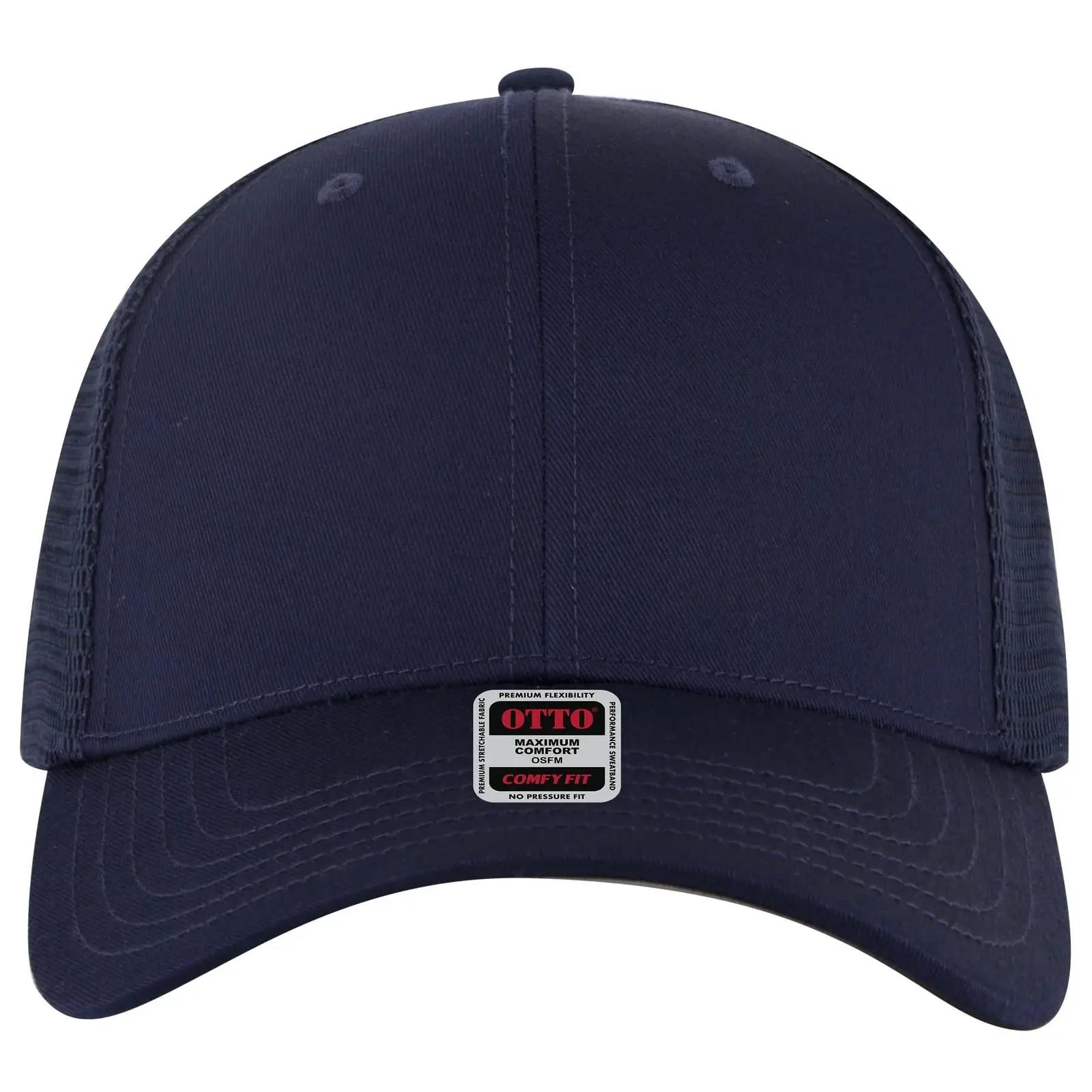 OTTO 83-2 ’OTTO Comfy Fit’ 6 Panel Low Profile Mesh Back Trucker Cap - Navy - Navy / 7 3/8’’ - 7 5/8’’