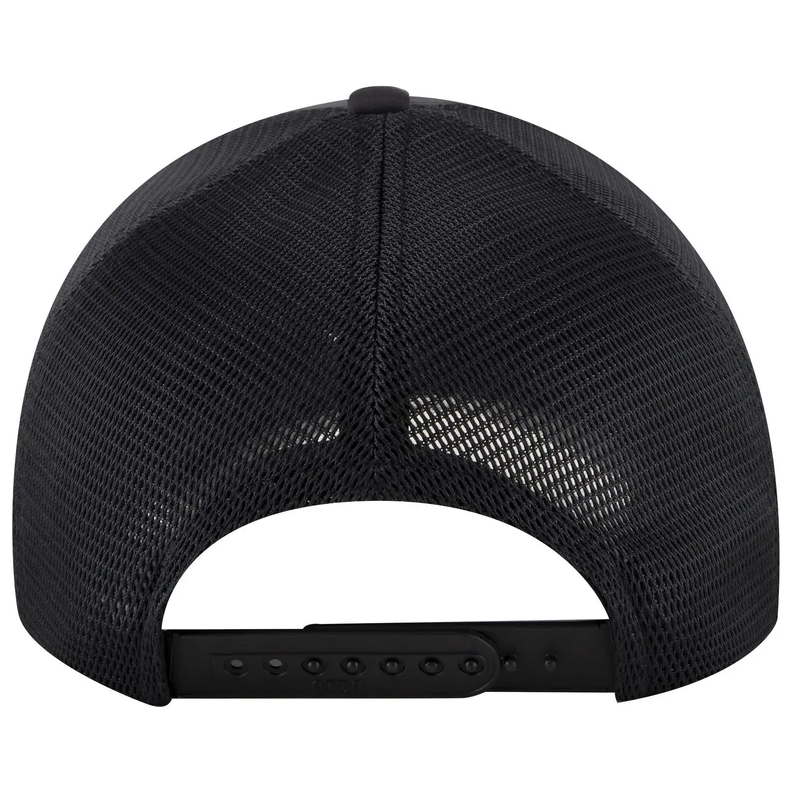 OTTO 83-2 ’OTTO Comfy Fit’ 6 Panel Low Profile Mesh Back Trucker Cap - Ch. Gry/Blk/Blk - Ch. Gry/Blk/Blk / 7 3/8’’ - 7