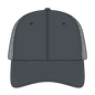 OTTO 83-3 6 Panel Low Profile Mesh Back Trucker Cap - Char. Gray - Char. Gray / 7 3/8’’ - 7 5/8’’