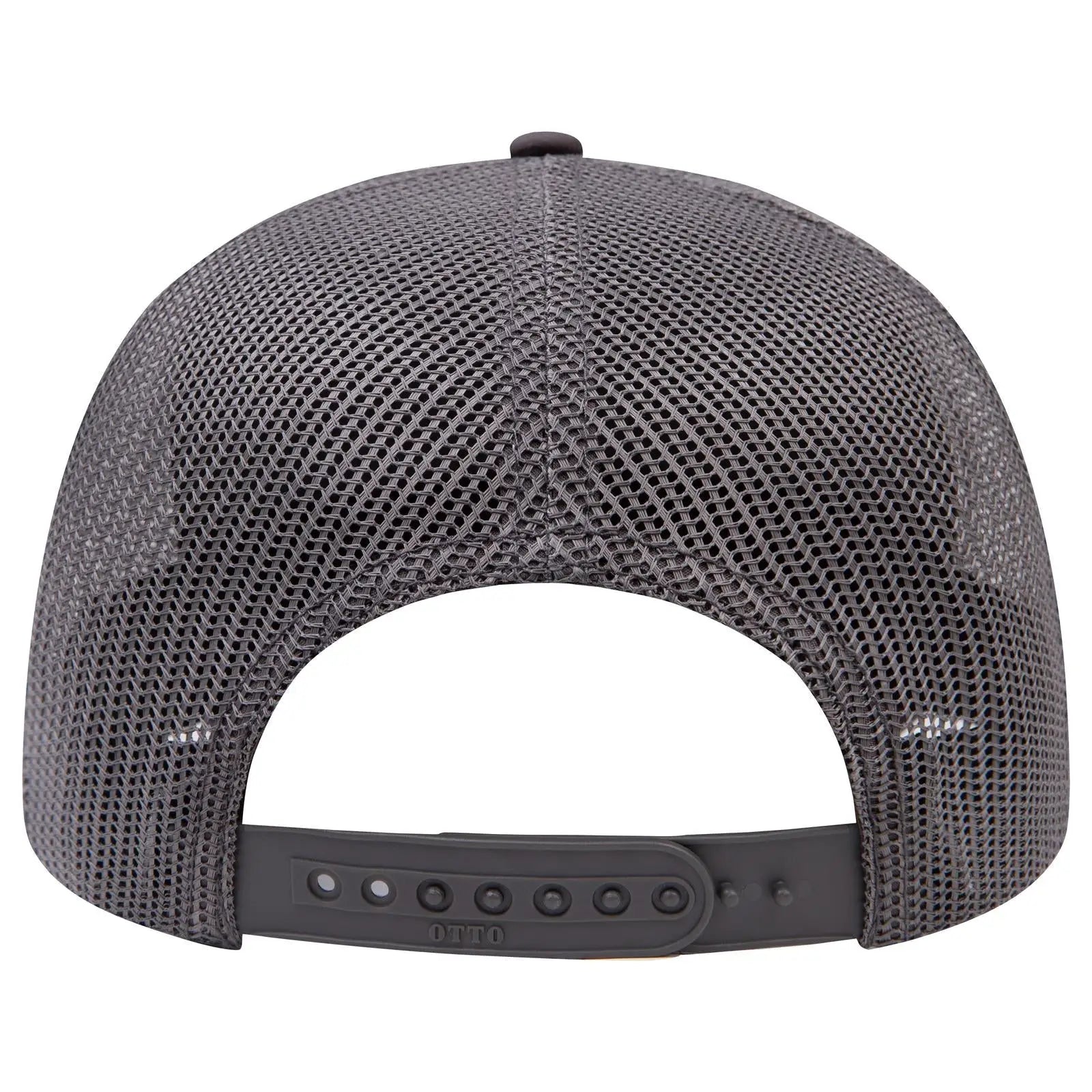 OTTO 83-3 6 Panel Low Profile Mesh Back Trucker Cap - Char. Gray - Char. Gray / 7 3/8’’ - 7 5/8’’