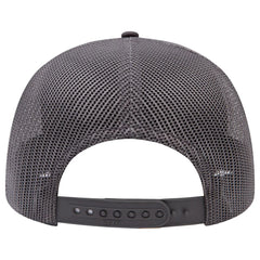 OTTO 83-3 6 Panel Low Profile Mesh Back Trucker Cap - Char. Gray - Char. Gray / 7 3/8’’ - 7 5/8’’