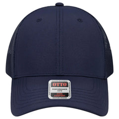 OTTO 83-3 6 Panel Low Profile Mesh Back Trucker Cap - Navy - Navy / 7 3/8’’ - 7 5/8’’