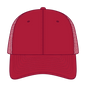 OTTO 83-3 6 Panel Low Profile Mesh Back Trucker Cap - Red - Red / 7 3/8’’ - 7 5/8’’