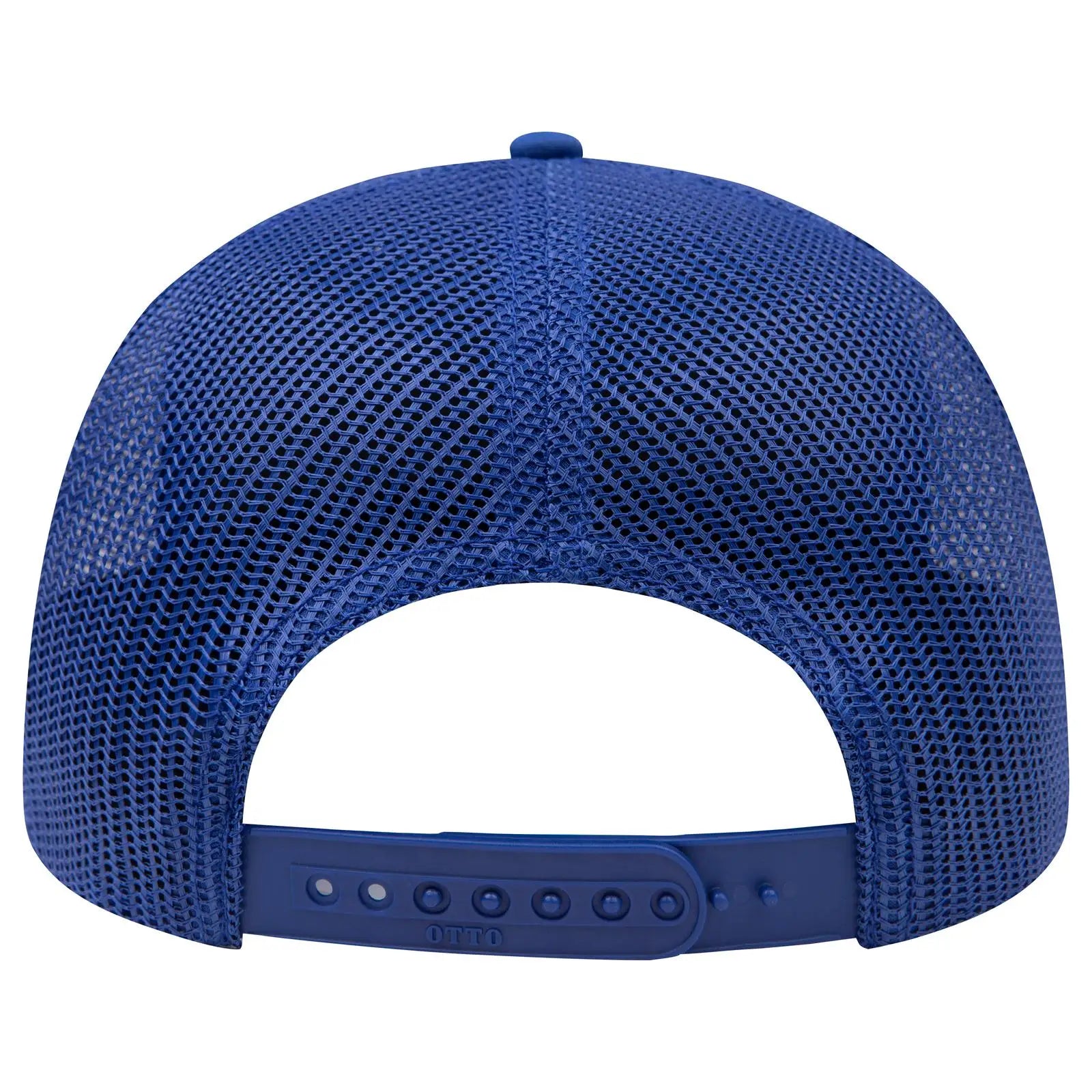 OTTO 83-3 6 Panel Low Profile Mesh Back Trucker Cap - Royal - Royal / 7 3/8’’ - 7 5/8’’