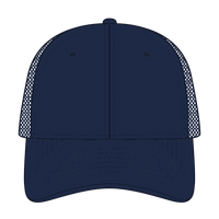 OTTO 83-4 6 Panel Low Profile Mesh Back Trucker Cap - Navy - Navy / 7 3/8’’ - 7 5/8’’