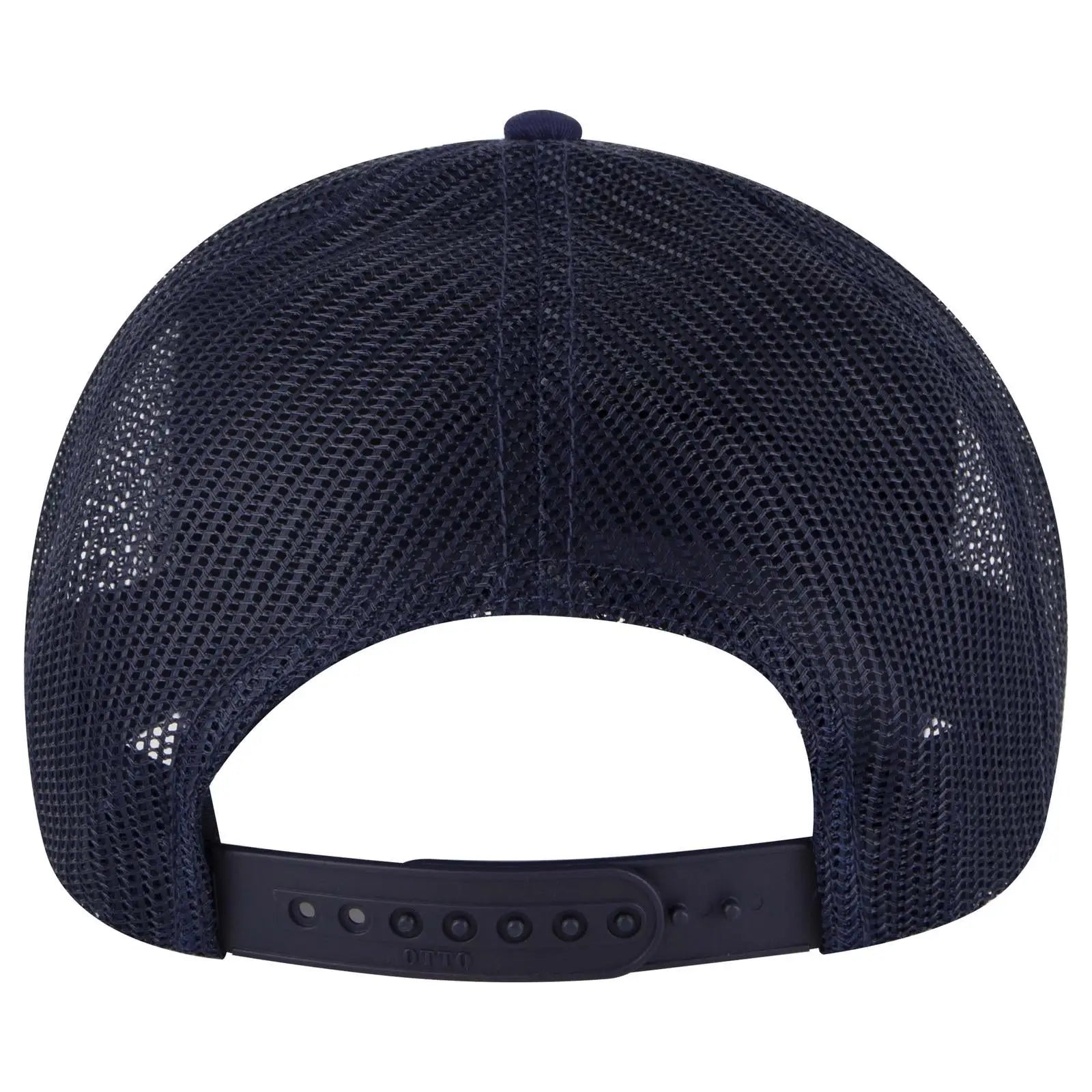 OTTO 83-4 6 Panel Low Profile Mesh Back Trucker Cap - Navy - Navy / 7 3/8’’ - 7 5/8’’