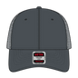 OTTO 83-473 6 Panel Low Profile Mesh Back Trucker Cap - Ch.Gry/Ch.Gry/N.Org - Ch.Gry/Ch.Gry/N.Org / 6 1/2’’ - 7 5/8’’