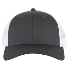 OTTO 83-473 6 Panel Low Profile Mesh Back Trucker Cap - Ch.Gry/Ch.Gry/Wht - Ch.Gry/Ch.Gry/Wht / 6 1/2’’ - 7 5/8’’