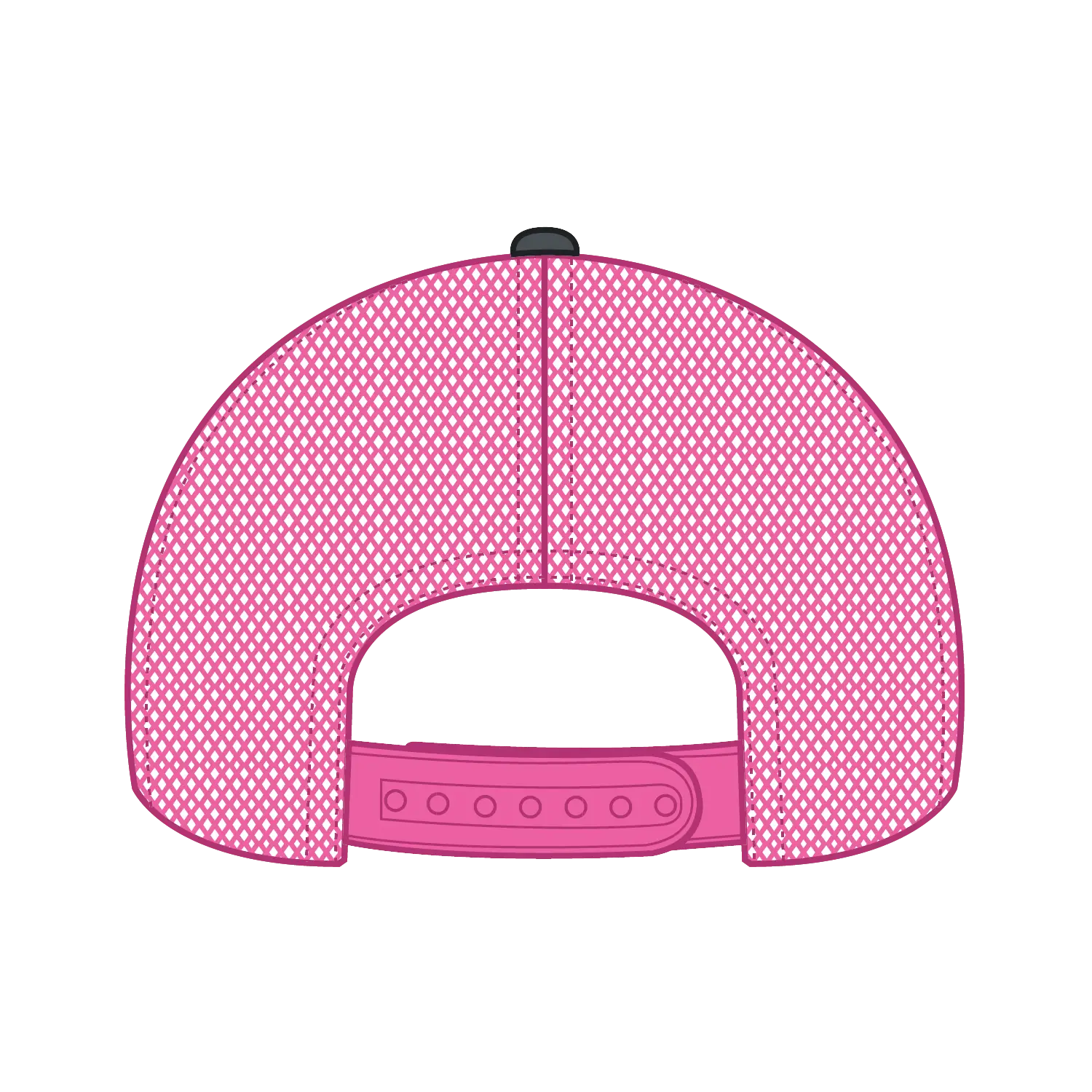 OTTO 83-473 6 Panel Low Profile Mesh Back Trucker Cap - Ch.Gry/Ch.Gry/N.Pnk - Ch.Gry/Ch.Gry/N.Pnk / 6 1/2’’ - 7 5/8’’
