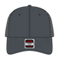 OTTO 83-473 6 Panel Low Profile Mesh Back Trucker Cap - Ch.Gry/Ch.Gry/Blk - Ch.Gry/Ch.Gry/Blk / 6 1/2’’ - 7 5/8’’