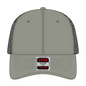 OTTO 83-473 6 Panel Low Profile Mesh Back Trucker Cap - Ol.Grn/Ol.Grn/Blk - Ol.Grn/Ol.Grn/Blk / 6 1/2’’ - 7 5/8’’