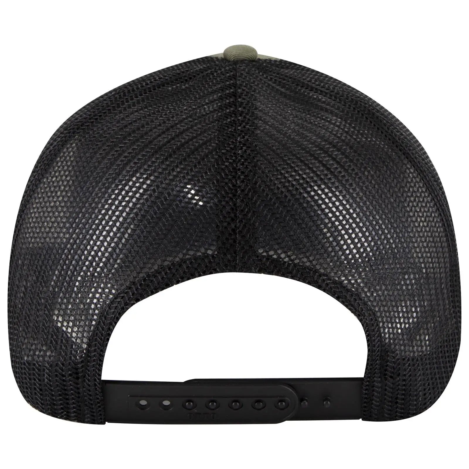 OTTO 83-473 6 Panel Low Profile Mesh Back Trucker Cap - Ol.Grn/Ol.Grn/Blk - Ol.Grn/Ol.Grn/Blk / 6 1/2’’ - 7 5/8’’