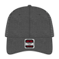 OTTO 83-473 6 Panel Low Profile Mesh Back Trucker Cap - Black - Black / 6 1/2’’ - 7 5/8’’