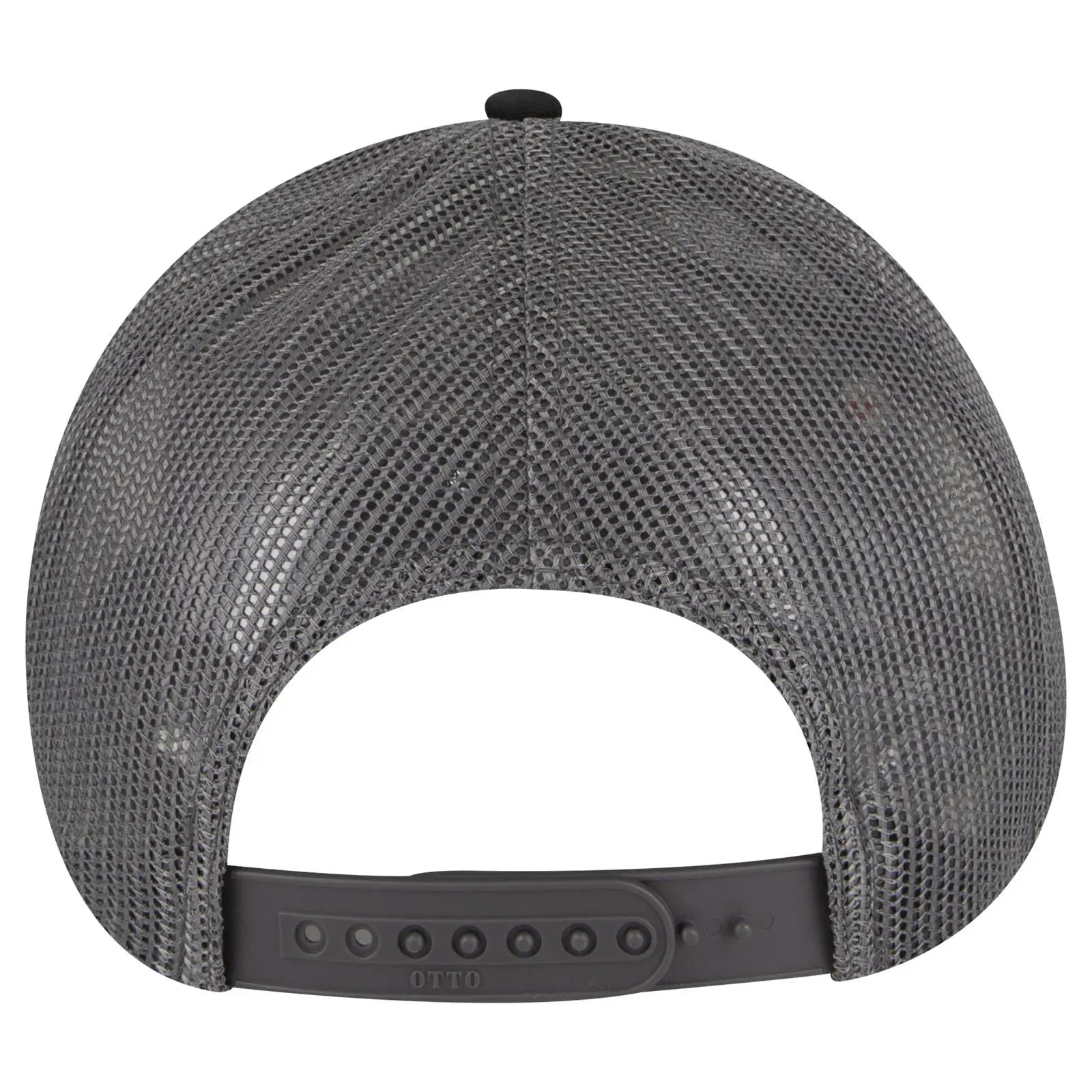 OTTO 83-473 6 Panel Low Profile Mesh Back Trucker Cap - Blk/Gry/Ch.Gry - Blk/Gry/Ch.Gry / 6 1/2’’ - 7 5/8’’