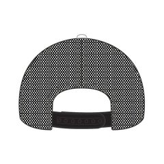 OTTO 83-473 6 Panel Low Profile Mesh Back Trucker Cap - Blk/Wht/Blk