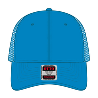 OTTO 83-473 6 Panel Low Profile Mesh Back Trucker Cap - Lake Blue - Lake Blue / 6 1/2’’ - 7 5/8’’