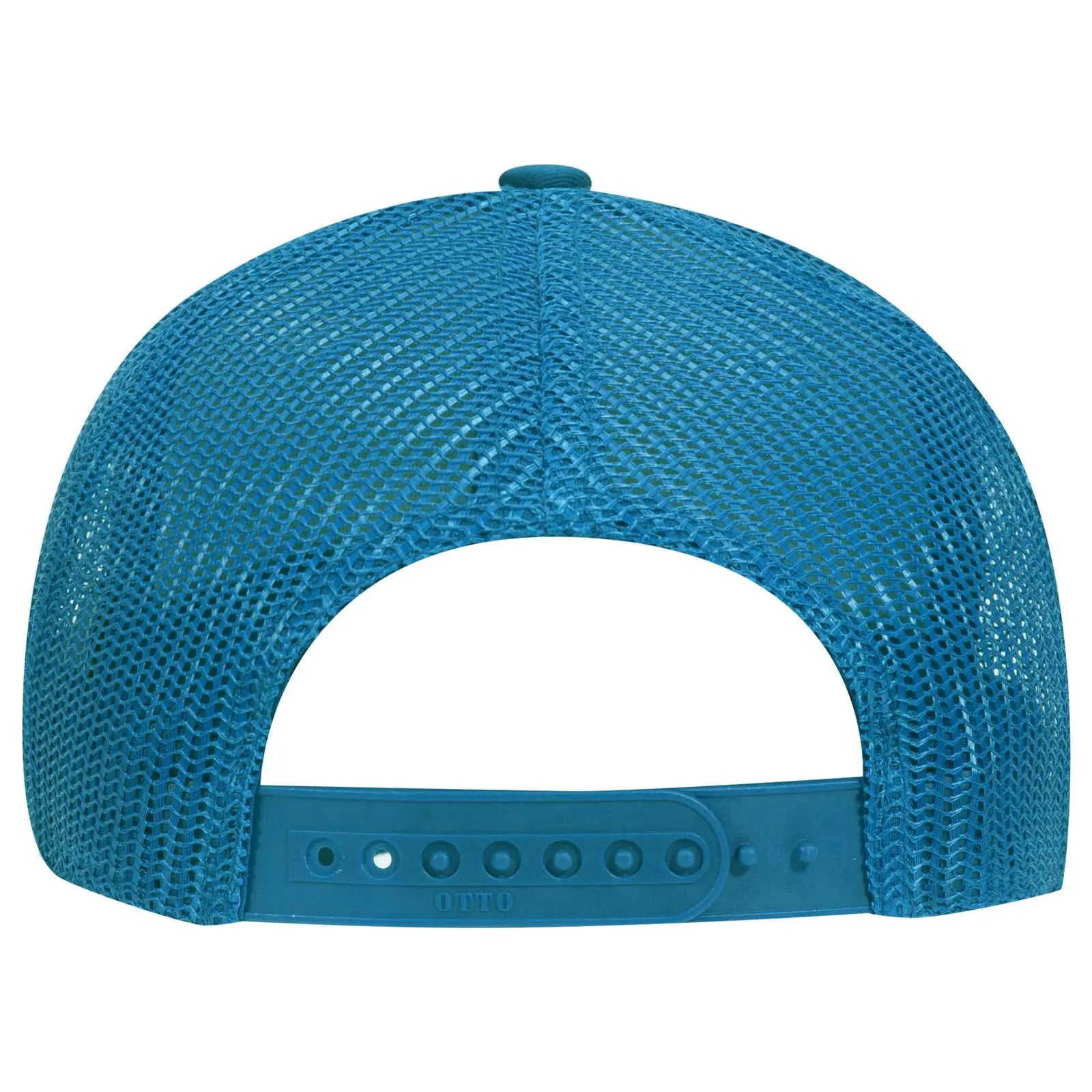OTTO 83-473 6 Panel Low Profile Mesh Back Trucker Cap - Lake Blue