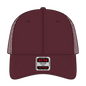 OTTO 83-473 6 Panel Low Profile Mesh Back Trucker Cap - Maroon - Maroon / 6 1/2’’ - 7 5/8’’