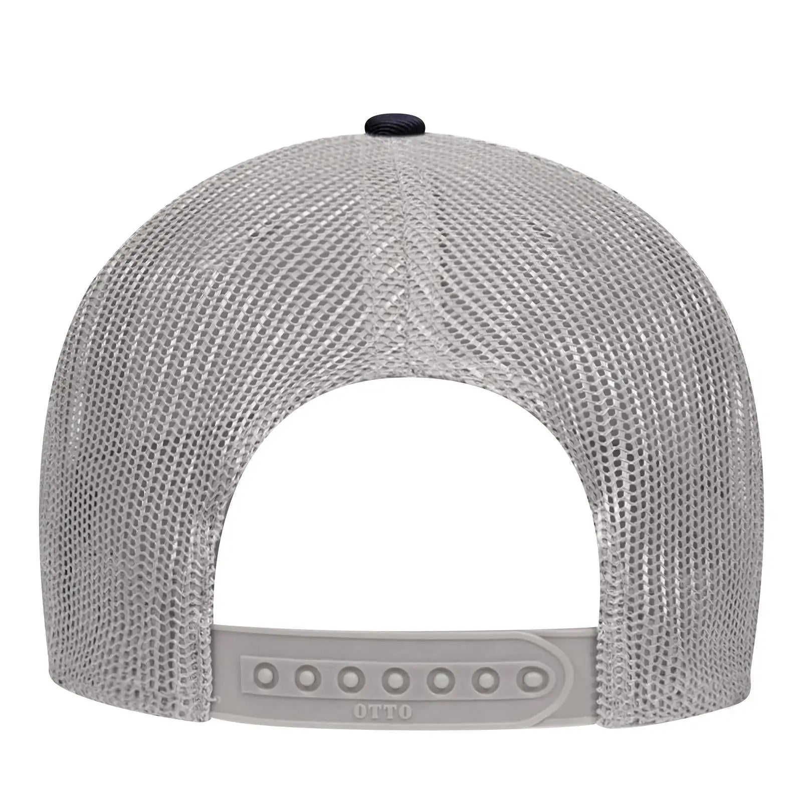 OTTO 83-473 6 Panel Low Profile Mesh Back Trucker Cap - Nvy/Gry - Nvy/Gry / 6 1/2’’ - 7 5/8’’