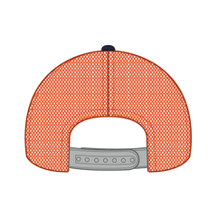 OTTO 83-473 6 Panel Low Profile Mesh Back Trucker Cap - Nvy/Gry - Nvy/Gry / 6 1/2’’ - 7 5/8’’