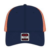 OTTO 83-473 6 Panel Low Profile Mesh Back Trucker Cap - Nvy/Gry - Nvy/Gry / 6 1/2’’ - 7 5/8’’