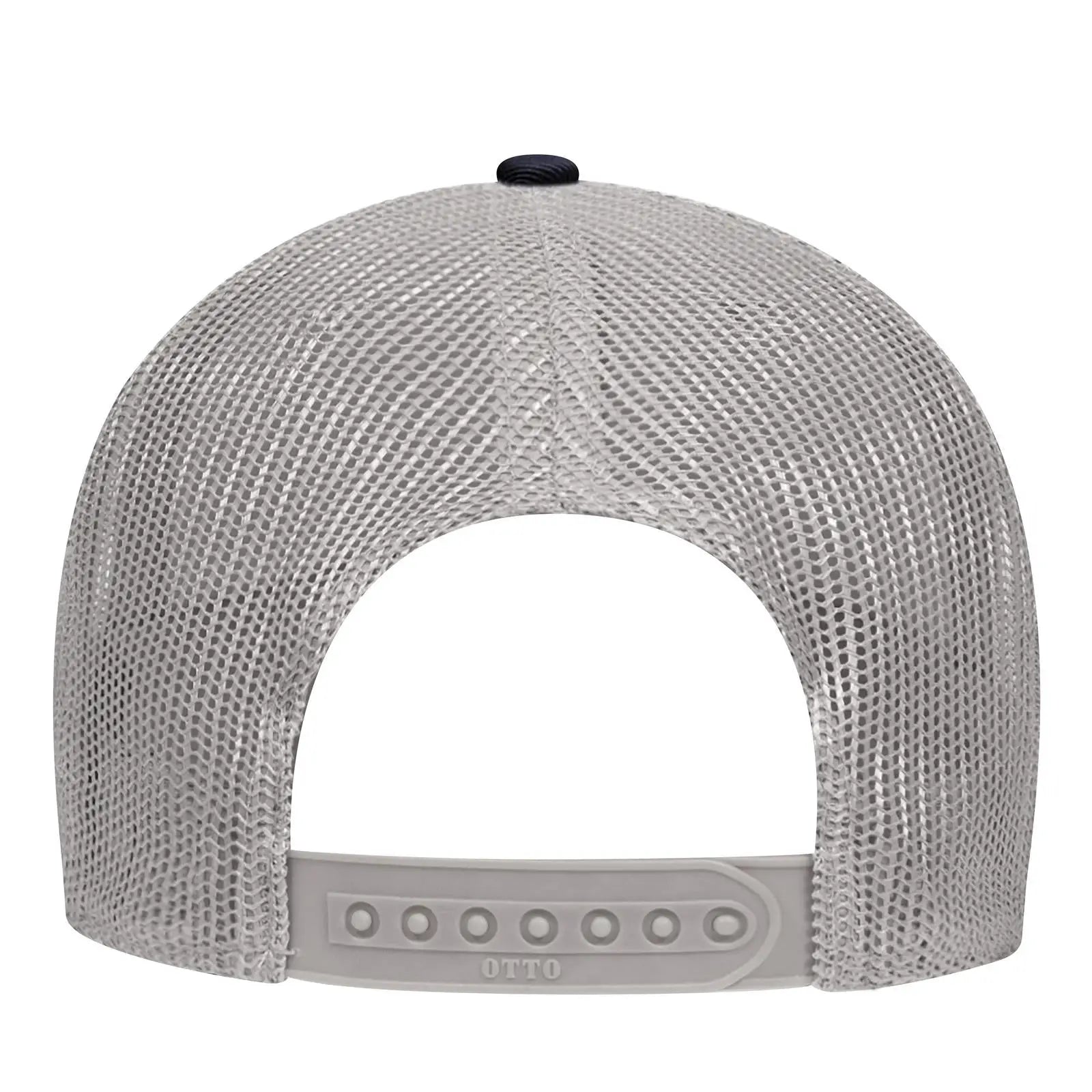 OTTO 83-473 6 Panel Low Profile Mesh Back Trucker Cap - Nvy/Nvy/Gry - Nvy/Nvy/Gry / 6 1/2’’ - 7 5/8’’