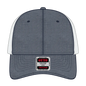 OTTO 83-473 6 Panel Low Profile Mesh Back Trucker Cap - Nvy/Wht - Nvy/Wht / 6 1/2’’ - 7 5/8’’