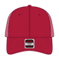 OTTO 83-473 6 Panel Low Profile Mesh Back Trucker Cap - Red - Red / 6 1/2’’ - 7 5/8’’