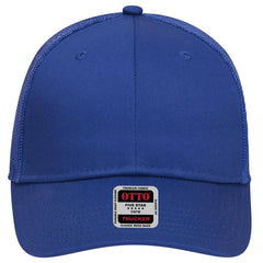 OTTO 83-473 6 Panel Low Profile Mesh Back Trucker Cap - Royal