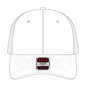 OTTO 83-473 6 Panel Low Profile Mesh Back Trucker Cap - White - White / 6 1/2’’ - 7 5/8’’