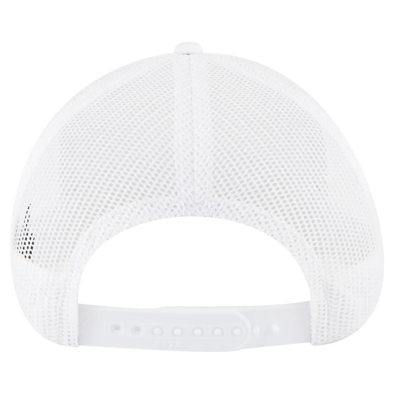 OTTO 83-473 6 Panel Low Profile Mesh Back Trucker Cap - White