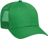 OTTO 83-473 Cotton Twill Low Profile Pro Style Mesh Back Cap with 6 Embroidered Eyelets - Kelly - Kelly / One Size Fits