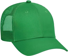 OTTO 83-473 Cotton Twill Low Profile Pro Style Mesh Back Cap with 6 Embroidered Eyelets - Kelly - Kelly / One Size Fits