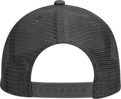 OTTO 83-473 Cotton Twill Low Profile Pro Style Mesh Back Cap with 6 Embroidered Eyelets - Charcoal Gray - Dark Gray