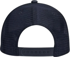 OTTO 83-473 Cotton Twill Low Profile Pro Style Mesh Back Cap with 6 Embroidered Eyelets - Navy - Navy / One Size Fits