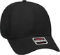 OTTO 83-605 Deluxe Cotton Twill Low Profile Air Mesh Back Cap - Black - Black / One Size Fits Most